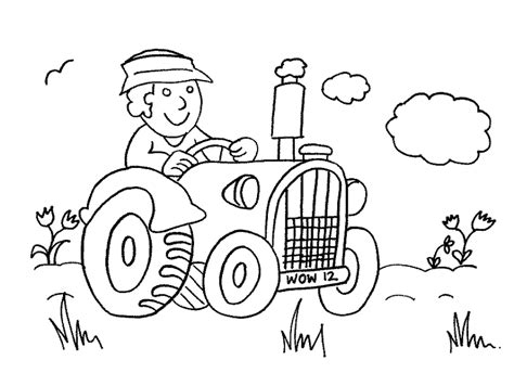 Tractor Coloring Pages To Teach About Farm Literacy Coloring Pages
