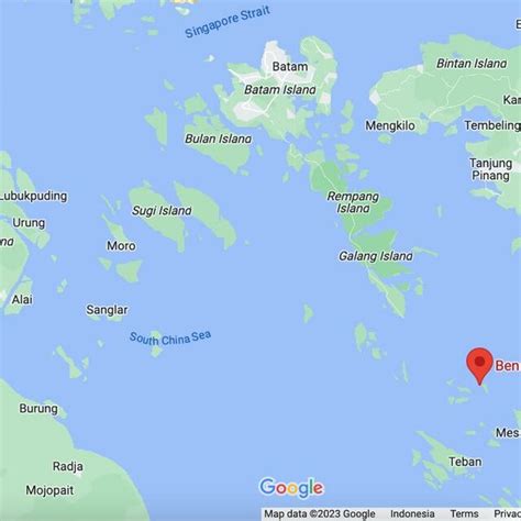 Map Of Benan Island Lingga Regency Riau Islands Download Scientific
