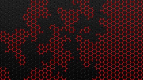 2560x1440 Black And Red Hexagon 1440p Resolution Wallpaper Hd Artist