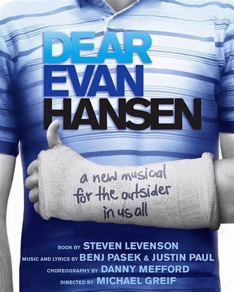 Dear evan hansen opened on broadway at the music box theatre on december 4, 2016, where it's broken all box office records and has struck a chord with critics and audiences alike. How 'Dear Evan Hansen' Helped Me Deal With Anxiety and ...
