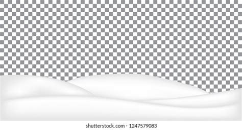 Snow Ground Realistic Snowdrift Isolated Snow Stock Vector Royalty