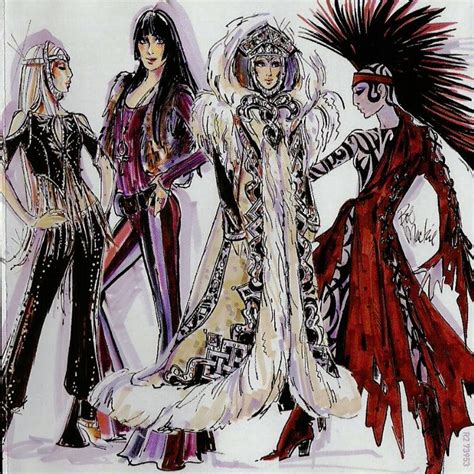 Cher Farewell Tour Sketches By Bob Mackie Barbie Fashion Sketches