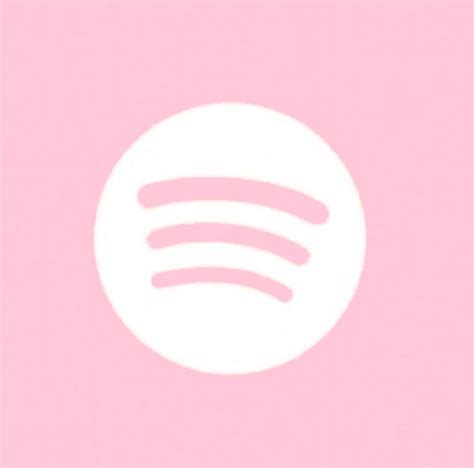 Spotify Icon Cute App Pastel Pink Icons Pink Instagram