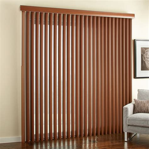 3 12 Embossed Faux Wood Vertical Blinds