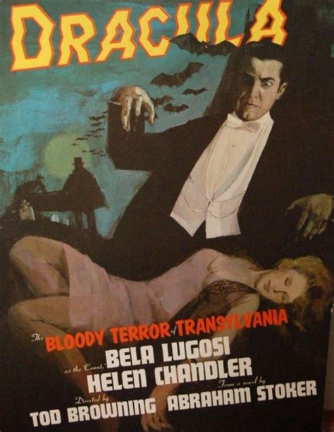 1976 Vintage Dracula Movie Poster Bela Lugosi In 1931 Horror