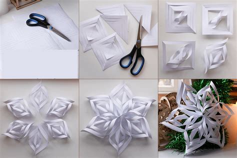 Как сделать снежинку объемную снежинку из бумаги своими руками лучшие