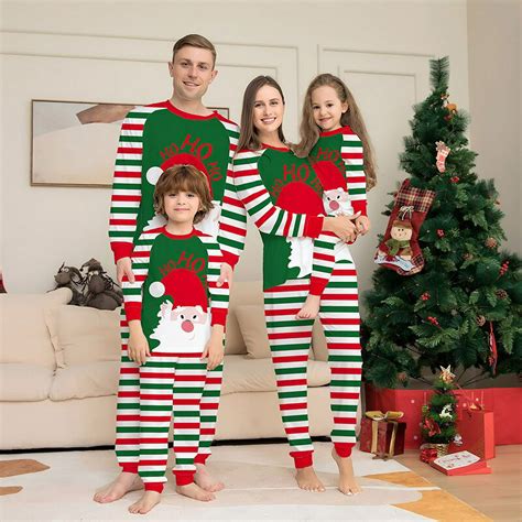 Pijamas Familiares A Juego Conjunto De Ropa De Navidad Papá Noel