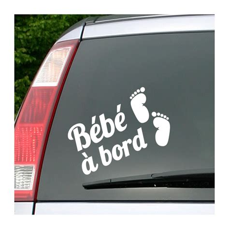 stickers et autocollants voiture sticker bébé à bord ambiance