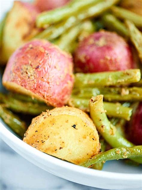 Roasted Potatoes And Green Beans Recipe W Dijon