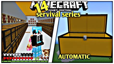 I Build Biggest Storage System In Minecraft Pe Ll Minecraft Servival