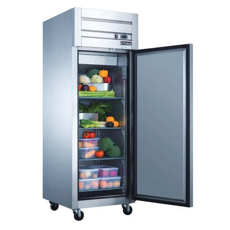 Dukers D28ar Commercial Single Door Top Mount Refrigerator In Stainless