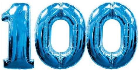 C) is the natural number following 99 and preceding 101. Blue Number 100 Balloon | Largest 100th Birthday Balloons