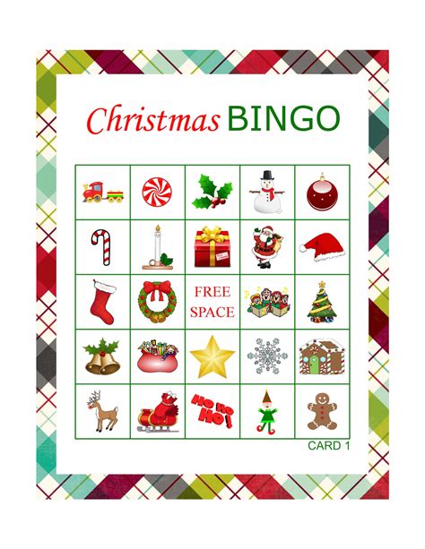 Free Printable Christmas Bingo Cards For 50 Printable Templates