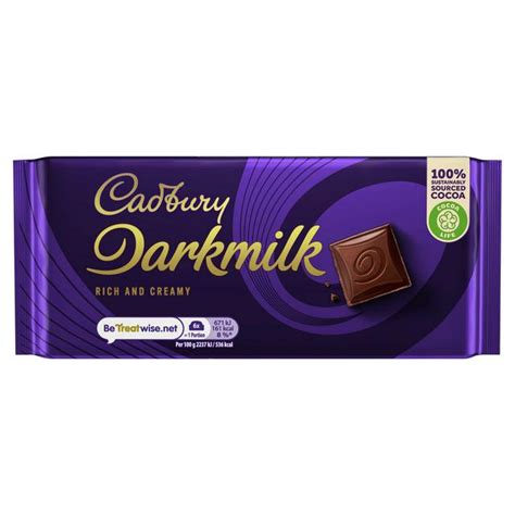 Cadbury Dark Milk Original Chocolate Bar 85g 1 25 Compare Prices