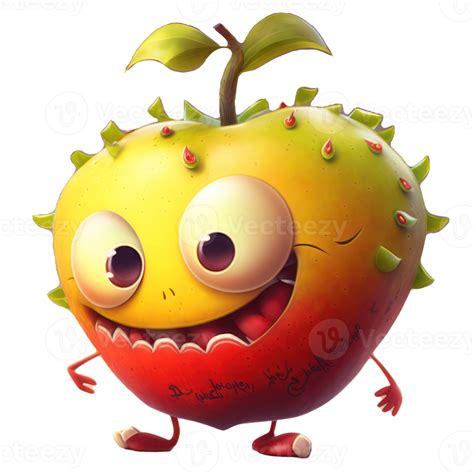Cute Happy Apple Character Ai Generated 22960509 Png