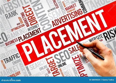 Placement Stock Illustration Image 58694034