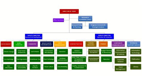 Organization Chart Sarawak Tropical Peat Research Institute