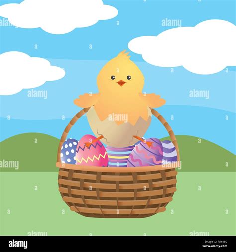 Easter Chicken Cartoon Stock Vector Image And Art Alamy