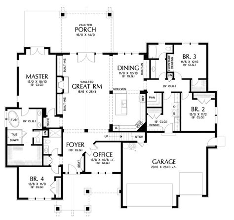 Craftsman Style House Plan Beds Baths 2237 Sqft Plan 43 Off