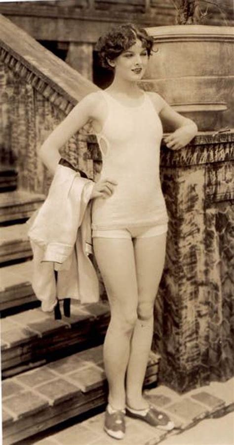 Vintage Everyday Before Bikini Era Glamor Female Swimsuits In The