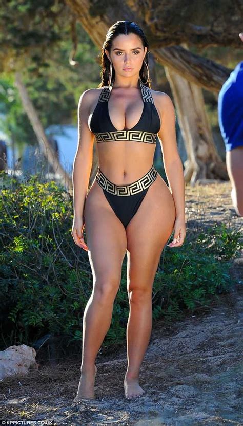 Demi Rose Flaunts Her Sensational Curves In A Plunging Bikini Demi