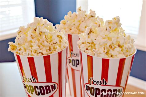 Popcorn For A Party Celebrate And Decorate