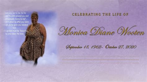Monica Wooten Funeral Service Youtube