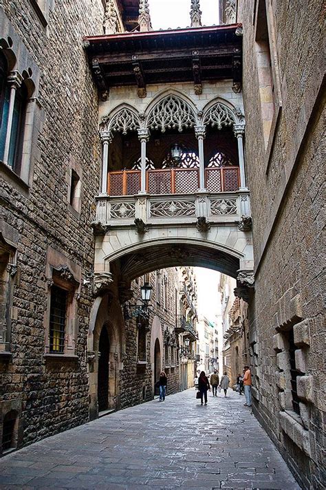Carrer Del Bisbe Barri Gotic Barcelona Spain Photo By Hans Olav