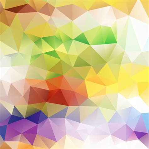 Abstract Colorful Triangle Background Vector Illustration Free Vector