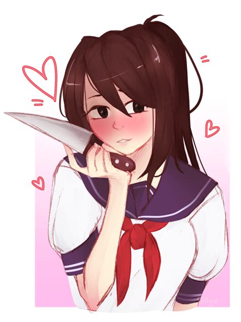 Hey, you're kinda cute on instagram: Yandere simulator yandere sim art yandere sim ...