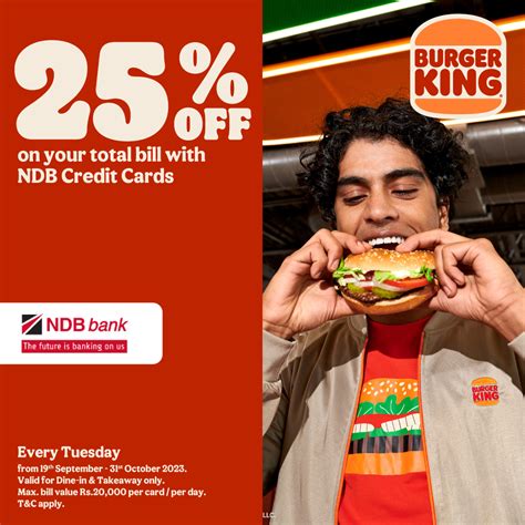 Get 25 Off On The Total Bill For Ndb Bank Credit Cards This Tuesday At