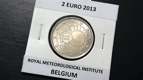 2 Euro Bi Metallic Coin Royal Meteorological Institute Belgium
