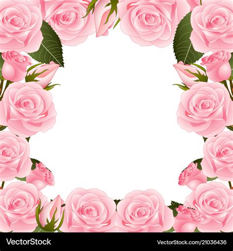Flower Background Pink Border Design Get Images One