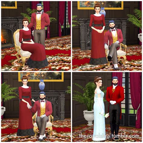 The Royal Sims Theroyalsims “old Timey Couples” Pose Pack Hello