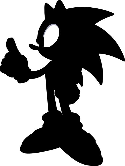 Sonic Silhouette by Sonicxhero4 | Silhouette art, Silhouette stencil, Silhouette