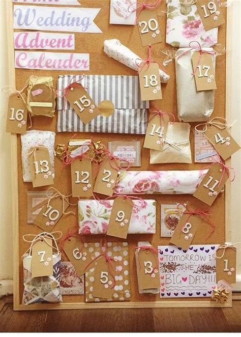 An advent calendar doesn't just have to be for christmas. 20 Of the Best Ideas for Wedding Advent Calendar Gift Ideas - Home, Family, Style and Art Ideas