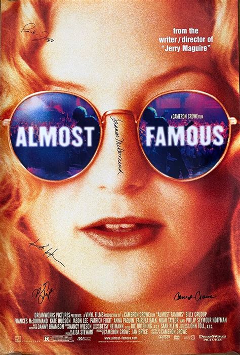 Almost Famous Ggcw Baftan Afi Signed By Cameron Crowe Billy Crudup Frances Mcdormand