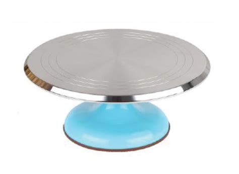 Ateco Revolving Cake Decorating Stand Aluminum Turntable And Base 12