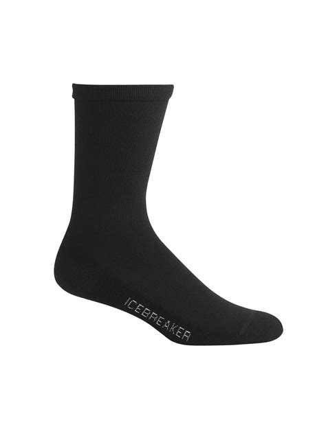 Icebreaker Lifestyle Light Crew Socks Women Black Aspire Adventure Equipment