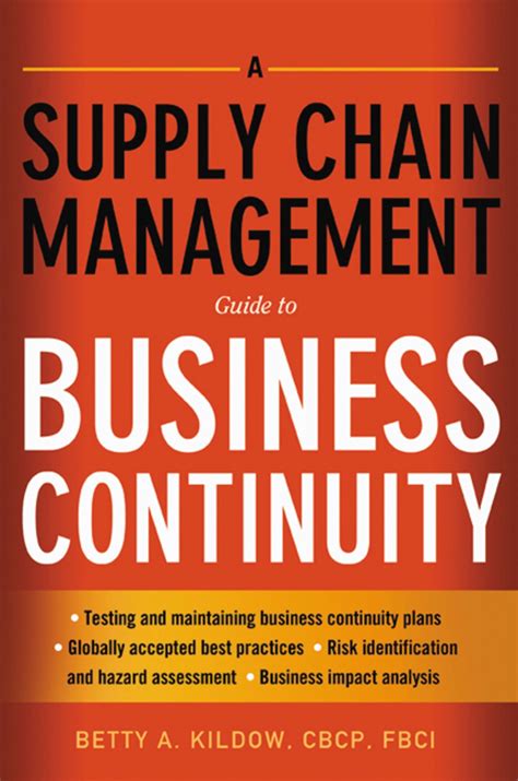 A Supply Chain Management Guide To Business Continuity Ebook Etextnow