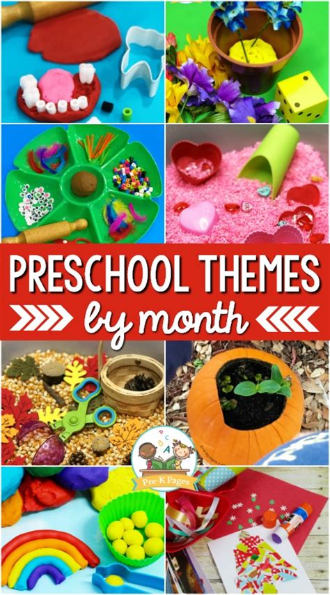 The Best Preschool Monthly Themes Pre K Pages