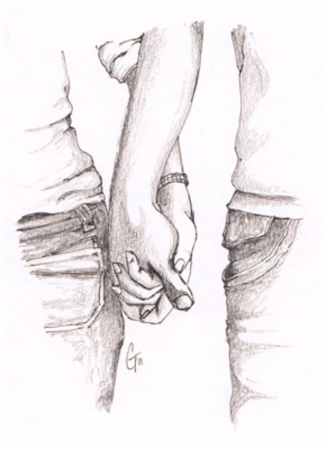 Two People Holding Hands While Standing Next To Each Other