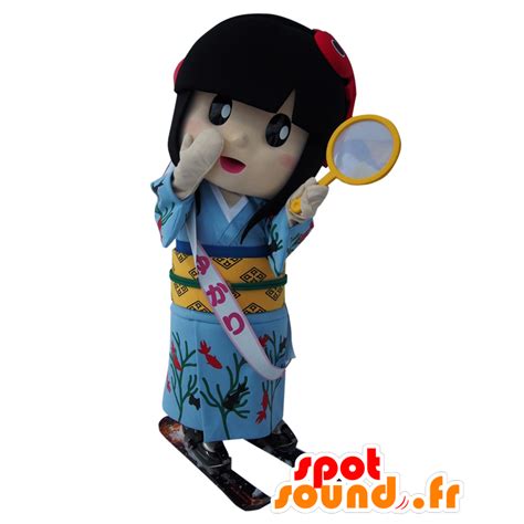 Purchase Yamato Yukari Mascot Girl With A Blue Kimono In Yuru Chara Japanese Mascots Color