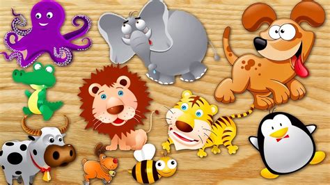 Learn Animals Names And Sounds Puzzle For Kids Youtube