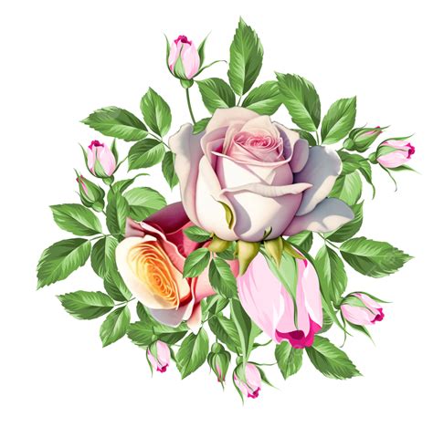 Hermosa Imagen De Ramo De Flores De Rosas Naturales Png Ramo De Rosas