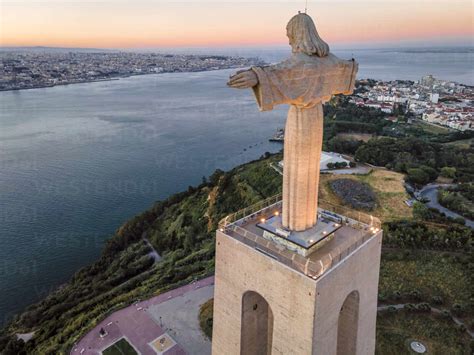 Aerial View Of Cristo Rei Christ The King A Famous Monument In