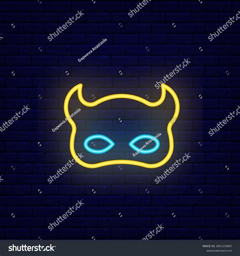 Devil Mask Neon Icon Sexual Seduction Stock Vector Royalty Free 2051150867 Shutterstock