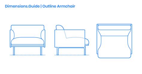 Outline Armchair Dimensions And Drawings Dimensionsguide