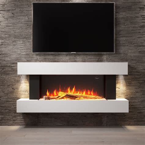 Check spelling or type a new query. GRADE A2 - AmberGlo White Wall Mounted Electric Fireplace ...