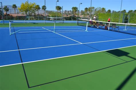 Bright orange color stands out against most court surfaces. How Many Pickleball Courts Fit On A Tennis Court ...